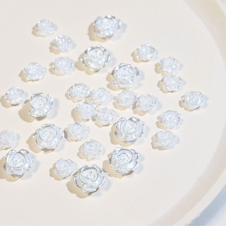 5 Packs SP0473 30Pcs/Pack 3D Camellia Nail Art Decorative Rhinestones