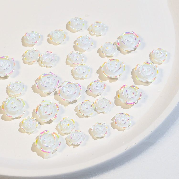 5 Packs SP0473 30Pcs/Pack 3D Camellia Nail Art Decorative Rhinestones