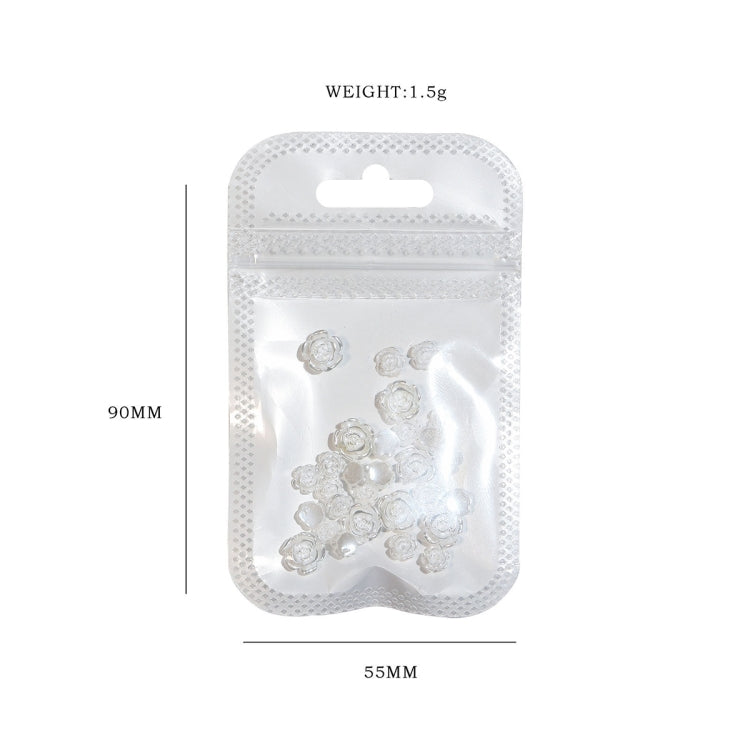 5 Packs SP0473 30Pcs/Pack 3D Camellia Nail Art Decorative Rhinestones