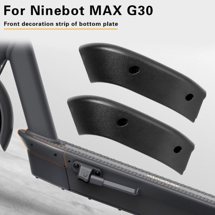 Scooter Base Plate Front Side Cover For Ninebot MAX G30(Black)