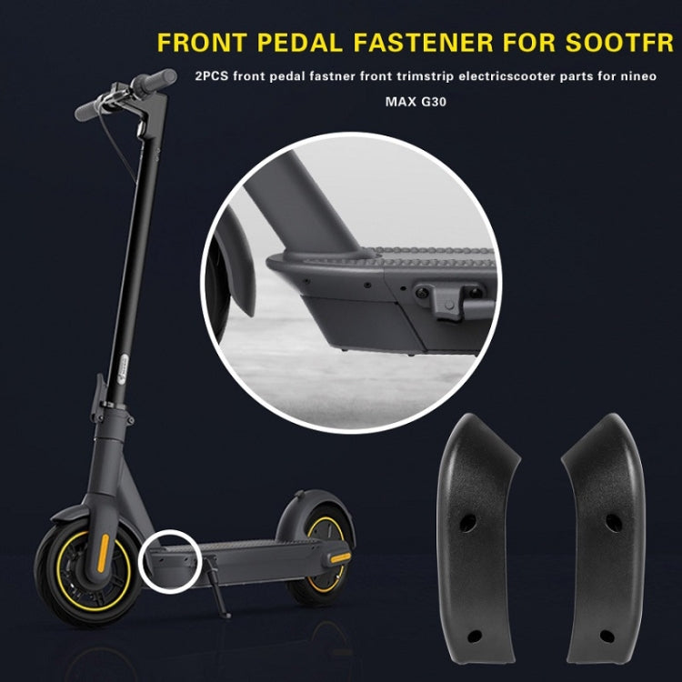 Scooter Base Plate Front Side Cover For Ninebot MAX G30(Black)