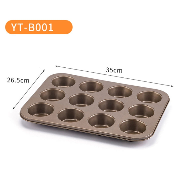 Oven Carbon Steel Cake Sandwich Bakeware, Specification: YT-B001-Gold