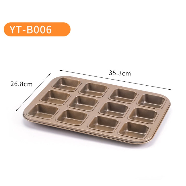 Oven Carbon Steel Cake Sandwich Bakeware, Specification: YT-B006-Gold