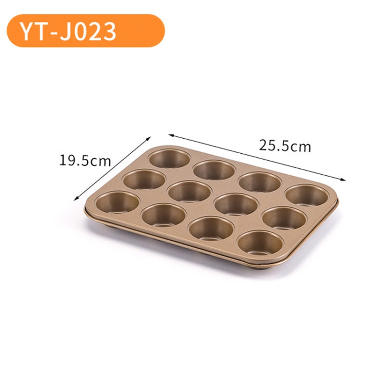 Oven Carbon Steel Cake Sandwich Bakeware, Specification: YT-J023-Gold
