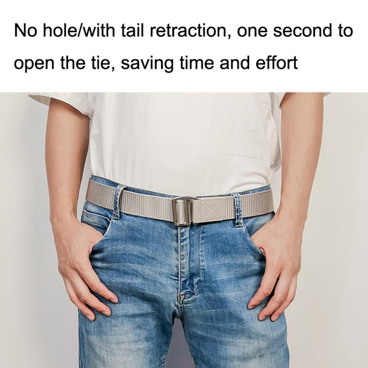 Titanium Alloy Anti-Metal Allergy Belt Outdoor Sports Casual Pants Nylon Belt, Length (cm): 120cm