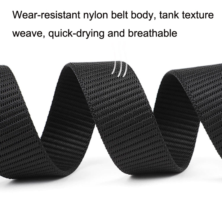 Titanium Alloy Anti-Metal Allergy Belt Outdoor Sports Casual Pants Nylon Belt, Length (cm): 130cm