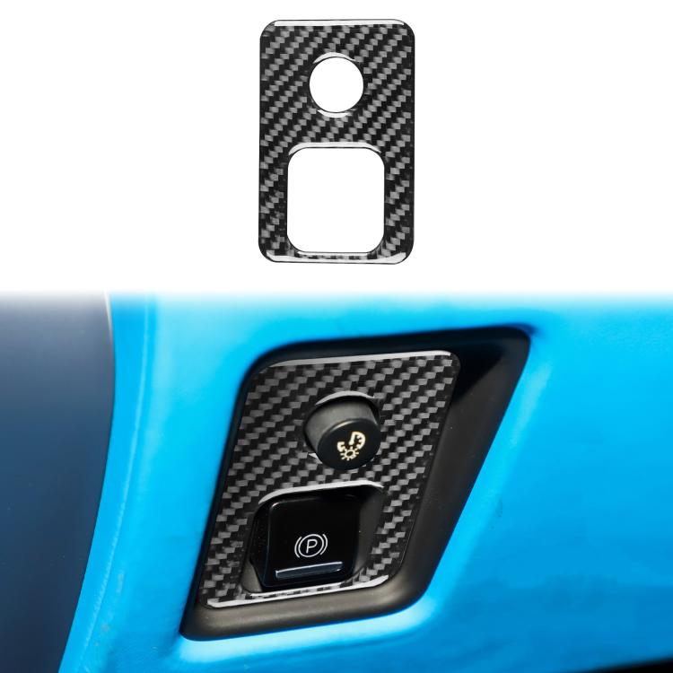 For Chevrolet Corvette C8 Electronic Handbrake Switch Frame Sticker - Black