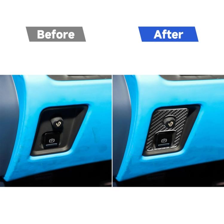 For Chevrolet Corvette C8 Electronic Handbrake Switch Frame Sticker - Black