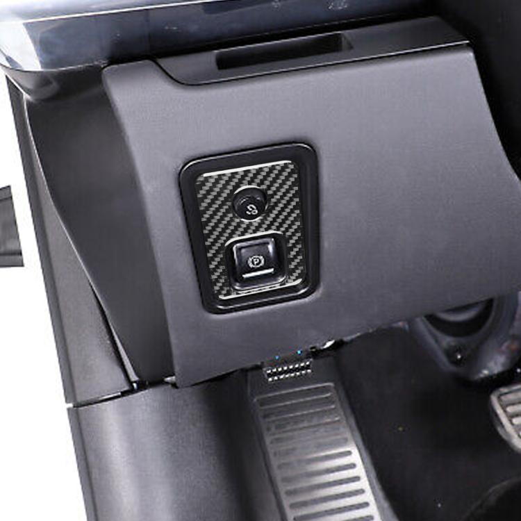 For Chevrolet Corvette C8 Electronic Handbrake Switch Frame Sticker - Black