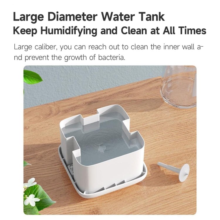 Anti-Gravity Water Droplet Backflow Humidifier Atmosphere Lamp Atomizer(White)