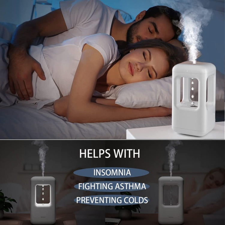 Anti-Gravity Water Droplet Backflow Humidifier Atmosphere Lamp Atomizer(White)