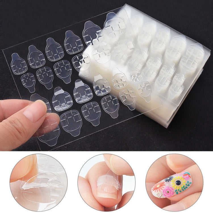 30 PCS 24 Stickers/Sheet Nail Art Double Sided Jelly Glue, Specification: Pink