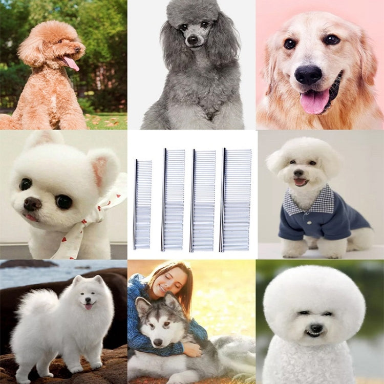 5 PCS Stainless Steel Pet Comb Pet Hair Comb, Specification: XL