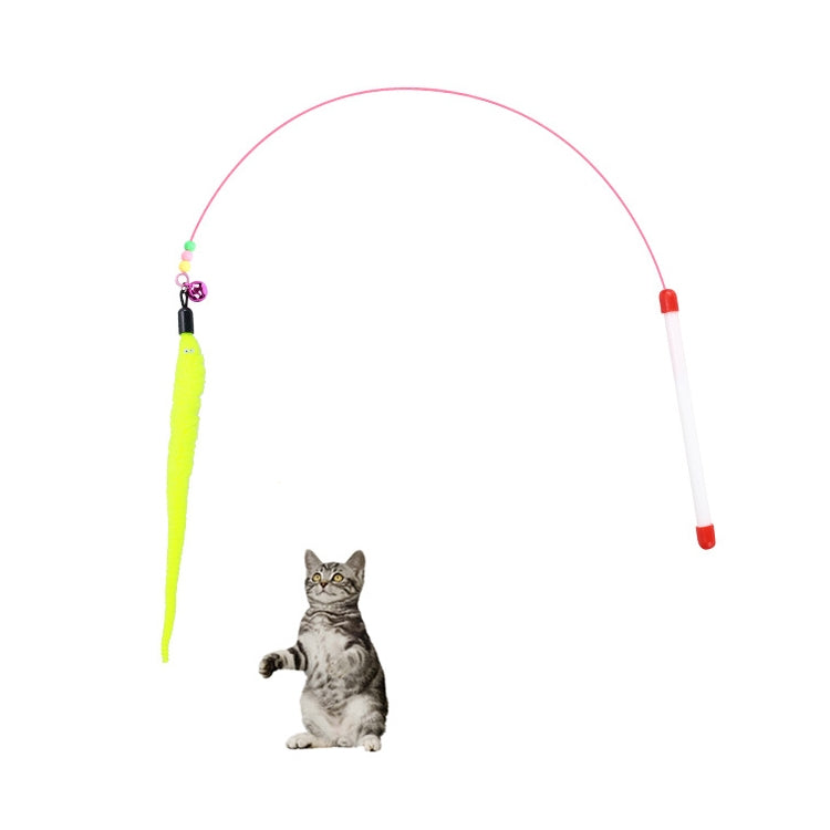 5 PCS Wire Funny Cat Stick With Bell Cat Toy, Style: Caterpillar