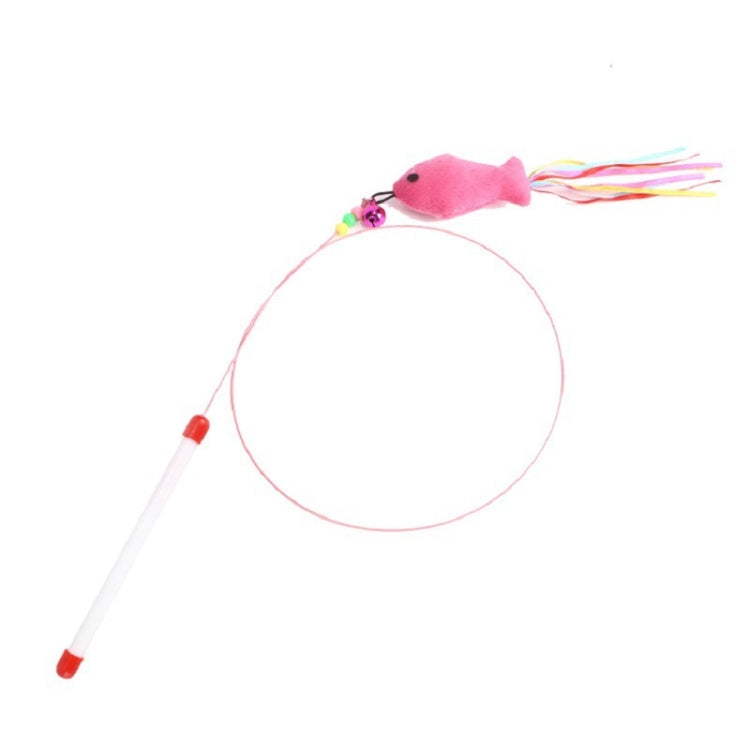 5 PCS Wire Funny Cat Stick With Bell Cat Toy, Style: Fish