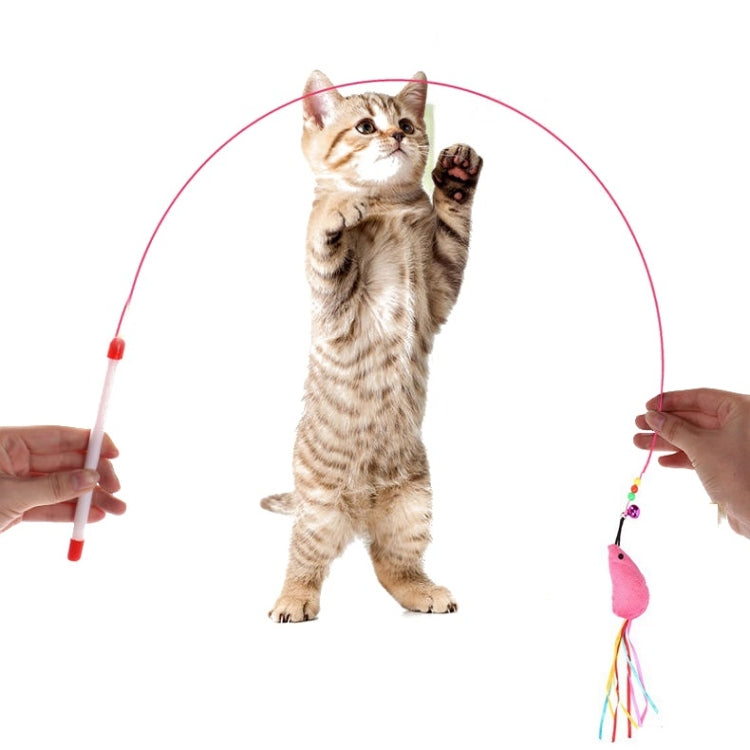 5 PCS Wire Funny Cat Stick With Bell Cat Toy, Style: Fish