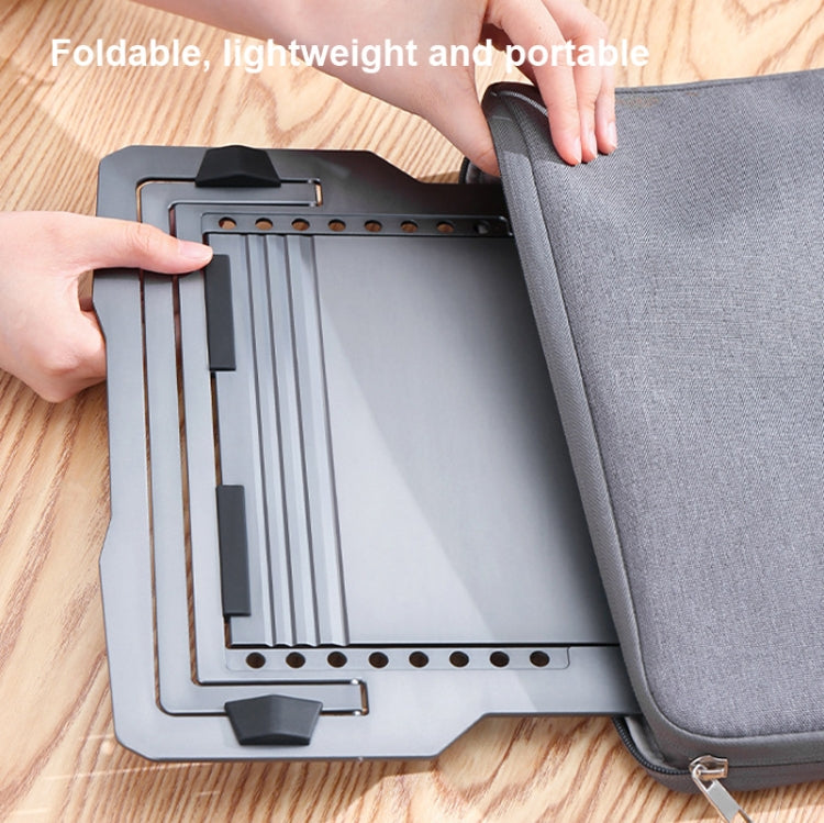 D20 Aluminum Alloy Semiconductor Dual Fan Laptop Cooling Bracket