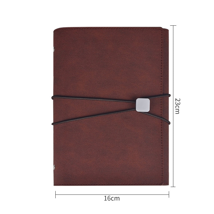 A5 Business Loose-leaf Notebook Office Stationery Leather PU Notepad