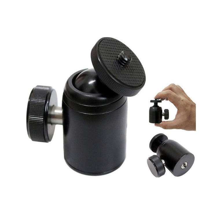 2 PCS Q35 Photographic Equipment Metal Spherical Gimbal(Black)