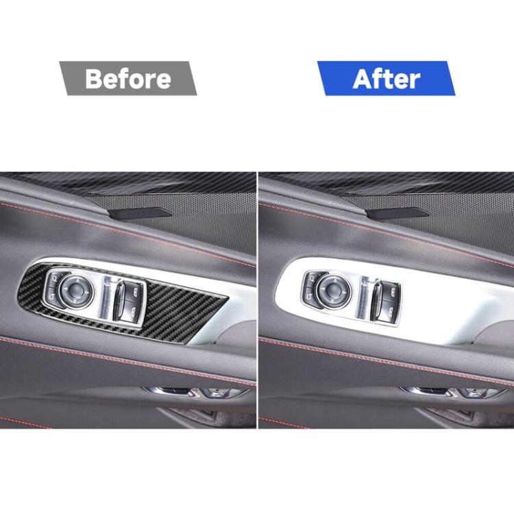 For Chevrolet Corvette C8 Right-Hand Drive Door Lift Panel Sticker - Black
