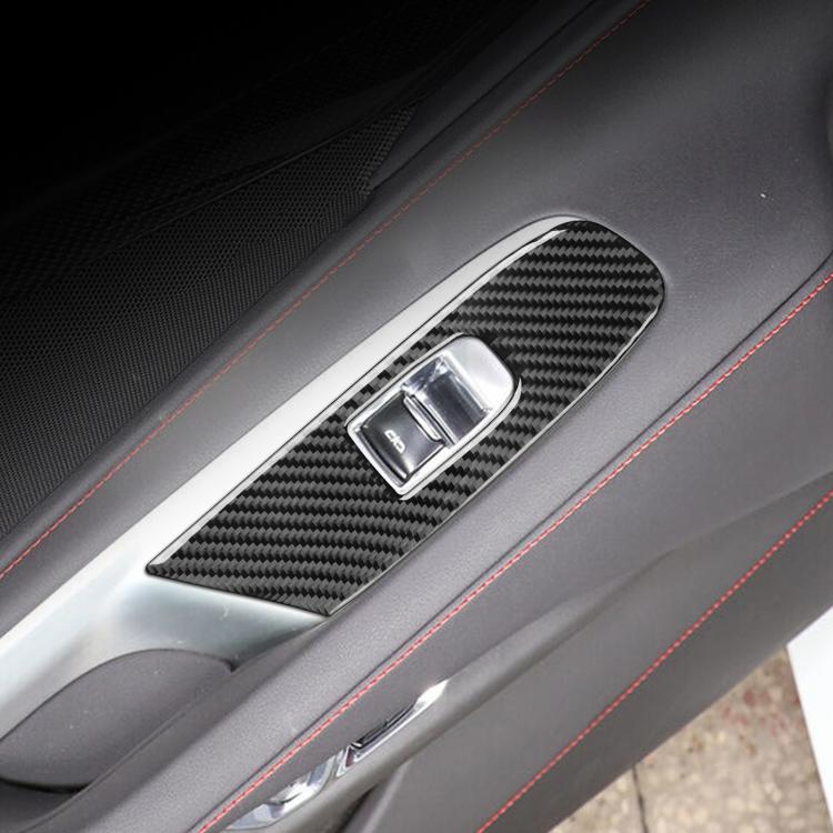 For Chevrolet Corvette C8 Right-Hand Drive Door Lift Panel Sticker - Black
