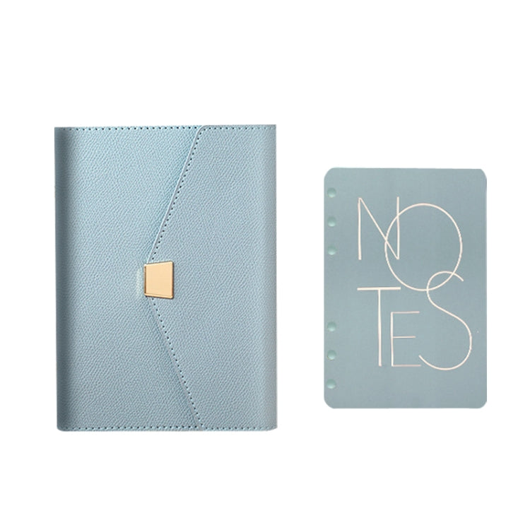 Detachable Soft Leather Loose-Leaf Notebook Business Hand Account Diary, Size: A6 (Midnight Blue)