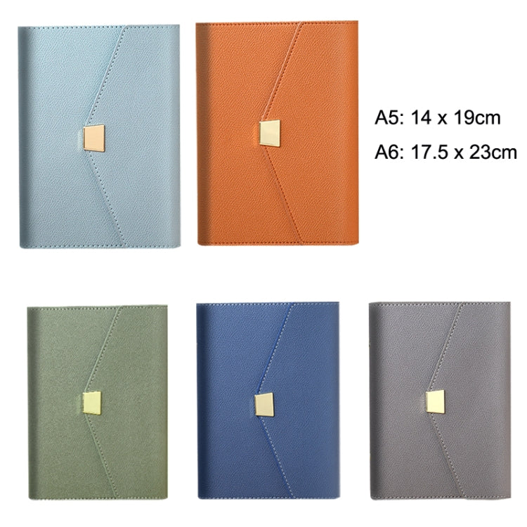 Detachable Soft Leather Loose-Leaf Notebook Business Hand Account Diary, Size: A6 (Midnight Blue)