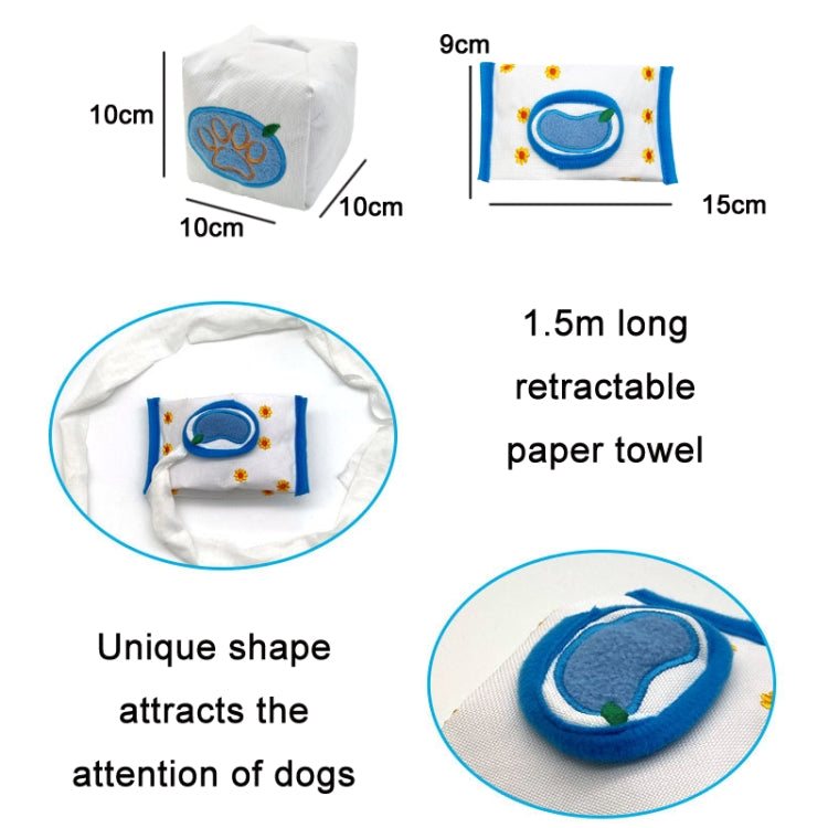 Pet Voice Molars Hide Food And Draw Paper Dog Educational Toy, Specification: Yellow Square