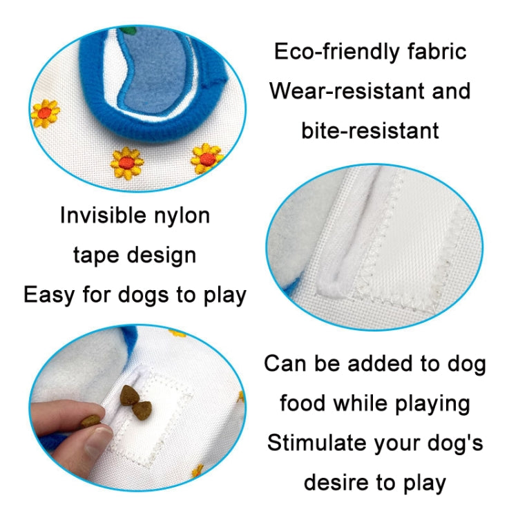 Pet Voice Molars Hide Food And Draw Paper Dog Educational Toy, Specification: Yellow Square