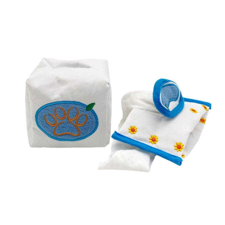 Pet Voice Molars Hide Food And Draw Paper Dog Educational Toy, Specification: White Rectangular