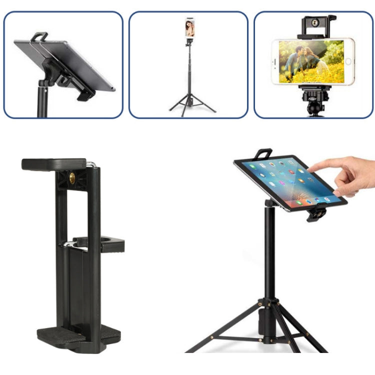 2 PCS Mobile Phone Tablet Universal Desktop Multi-function Live Broadcast Bracket(Black)