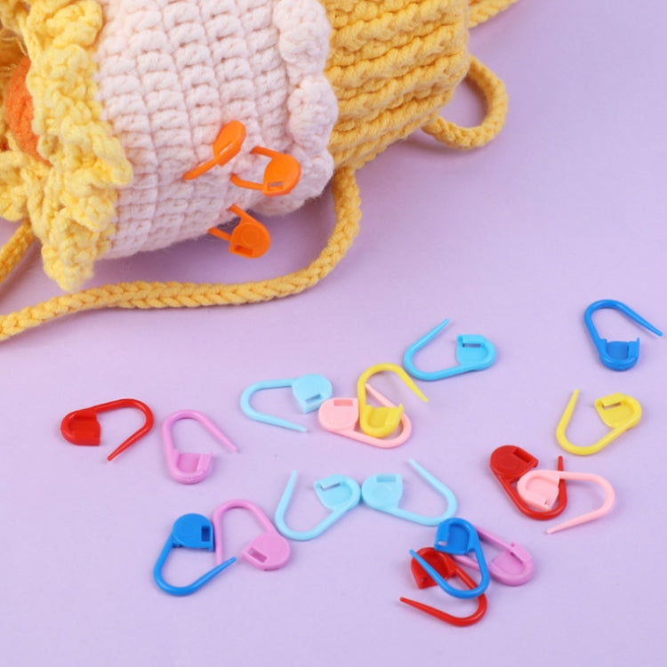 5 PCS/Set+10 Pins Transparent Bold Crystal Crochet Knitting Tool Set