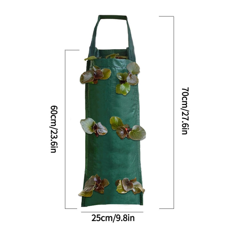 2 PCS Multi-Port Grow Bags For Plant Strawberry Potato Hanging Planting Pots, Size: 4 Port