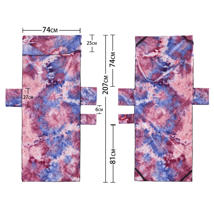 Tie Dye Microfiber Beach Recliner Cover Absorbent Quick Dry Recliner Mat