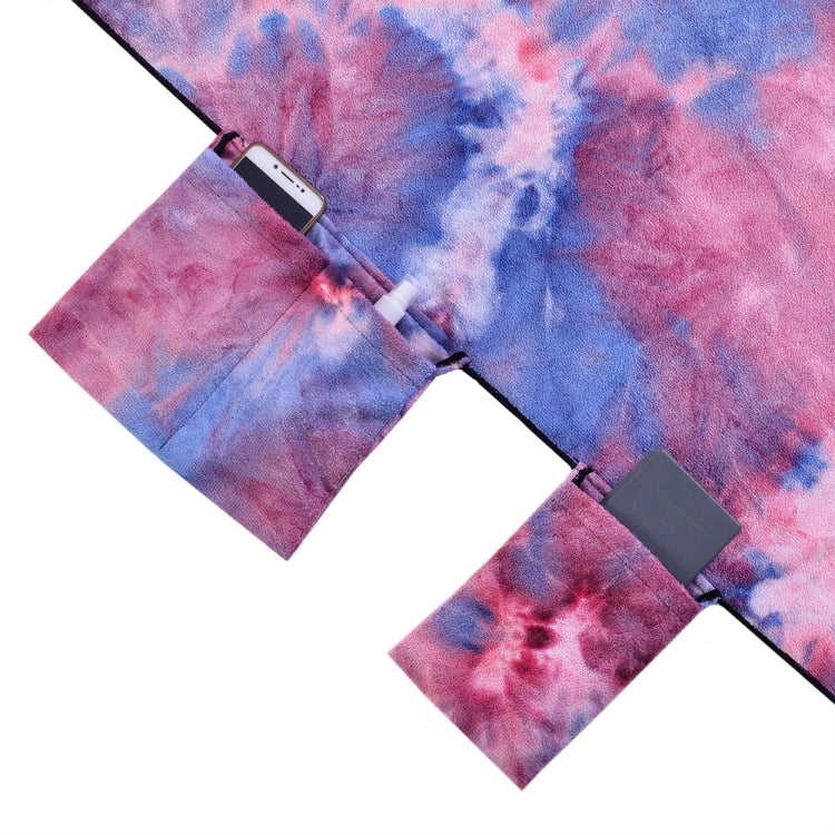 Tie Dye Microfiber Beach Recliner Cover Absorbent Quick Dry Recliner Mat
