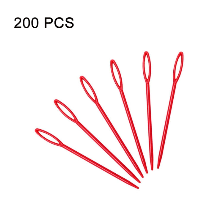200 PCS 9cm Plastic Sewing Needle Color Sweater Knitting Tool