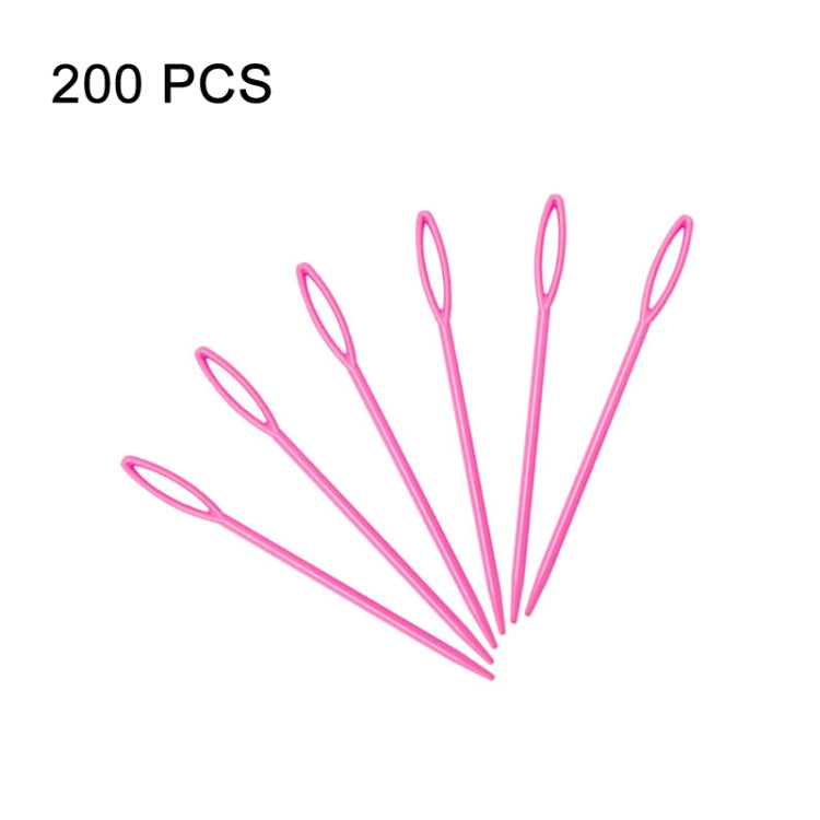 200 PCS 9cm Plastic Sewing Needle Color Sweater Knitting Tool