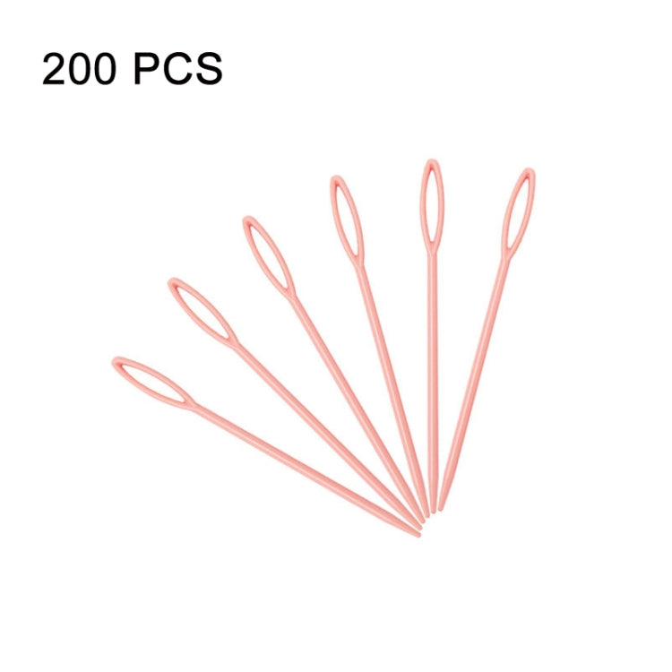 200 PCS 9cm Plastic Sewing Needle Color Sweater Knitting Tool