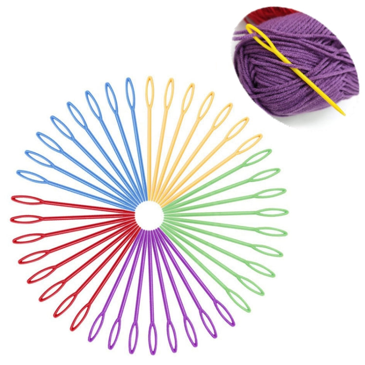 200 PCS 9cm Plastic Sewing Needle Color Sweater Knitting Tool