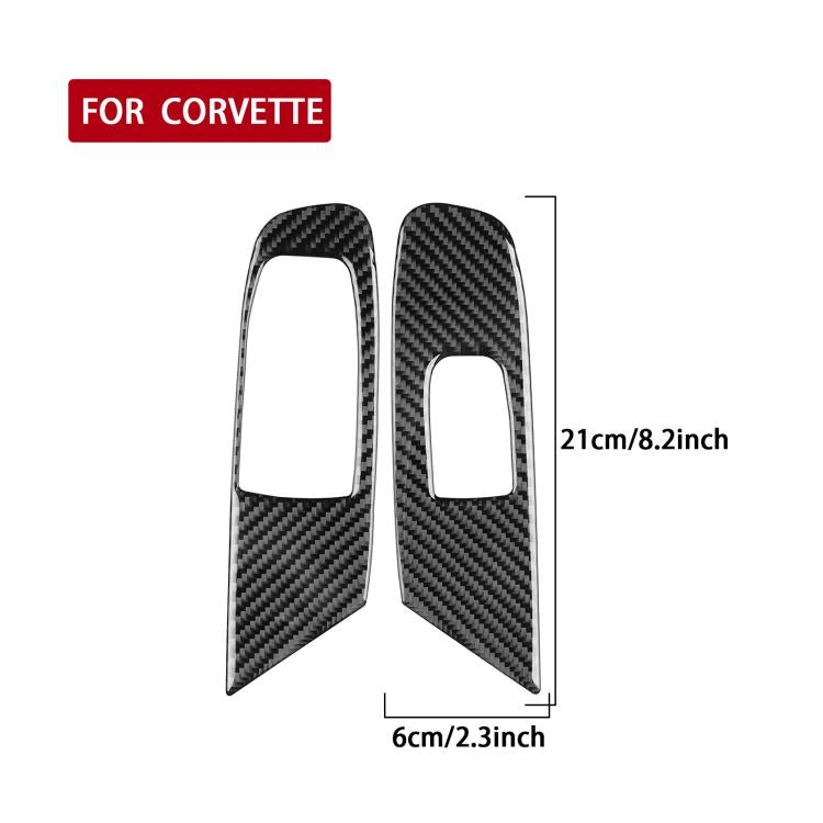 For Chevrolet Corvette C8 Left-Hand Drive Door Lift Panel Sticker - Black