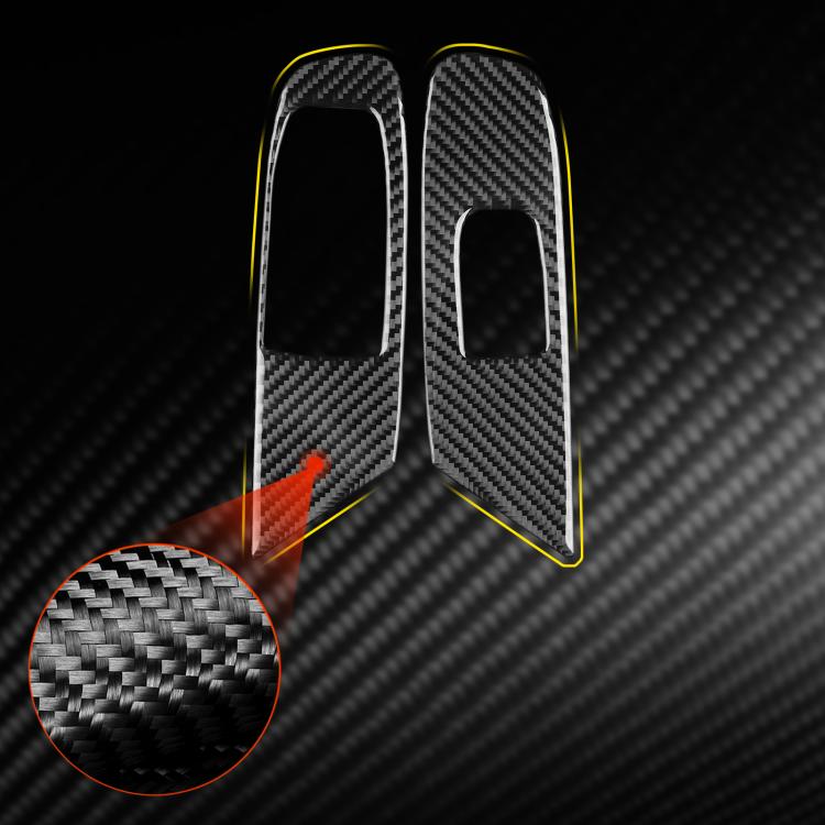 For Chevrolet Corvette C8 Left-Hand Drive Door Lift Panel Sticker - Black