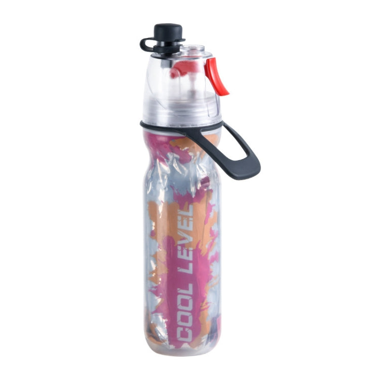 401-500ml Summer Outdoor Keep Cold  PE Spray Cup Direct Drinking Sports Bottle