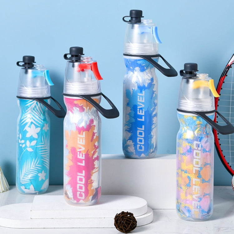401-500ml Summer Outdoor Keep Cold  PE Spray Cup Direct Drinking Sports Bottle