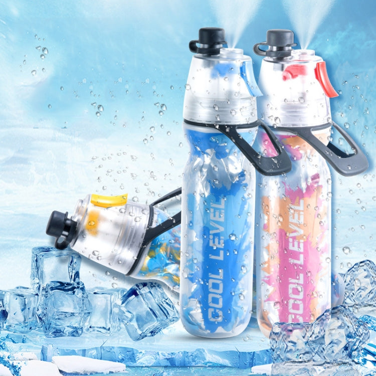 401-500ml Summer Outdoor Keep Cold  PE Spray Cup Direct Drinking Sports Bottle