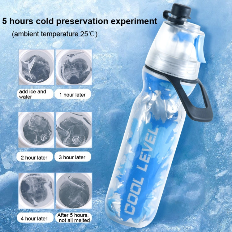 401-500ml Summer Outdoor Keep Cold  PE Spray Cup Direct Drinking Sports Bottle