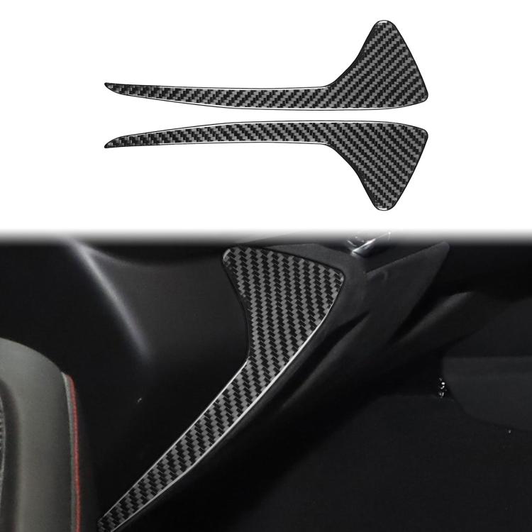 For Chevrolet Corvette C8 2pcs /Set Front Groove Side Decoration Sticker - Black