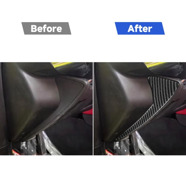 For Chevrolet Corvette C8 2pcs /Set Front Groove Side Decoration Sticker - Black
