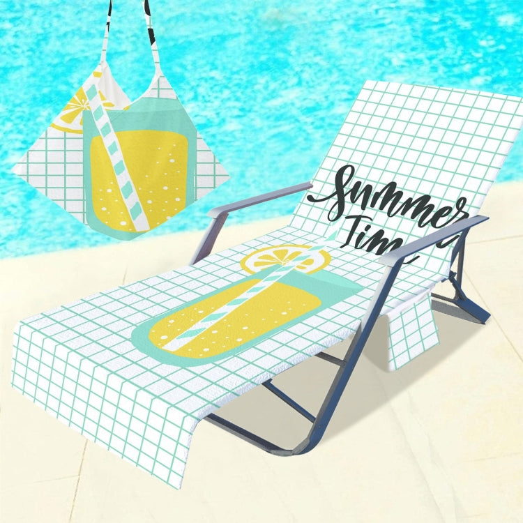 Microfiber Beach Recliner Cover Absorbent Quick Dry Recliner Mat