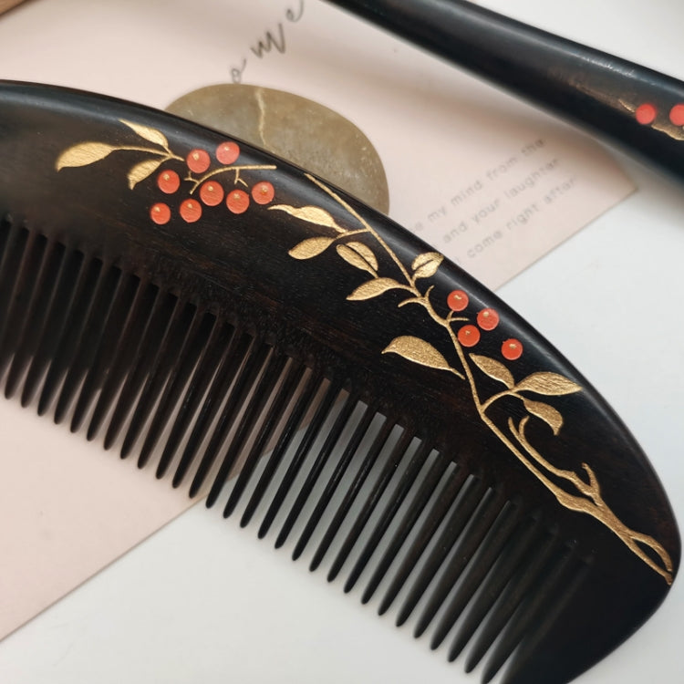 Sandalwood Comb Lacquer Painted Massage Comb