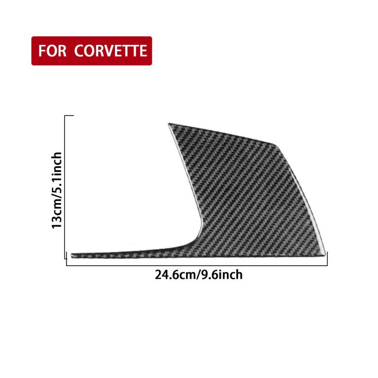 For Chevrolet Corvette C8 Right-Hand Drive Main Driver Side Decorative Stickers - Black